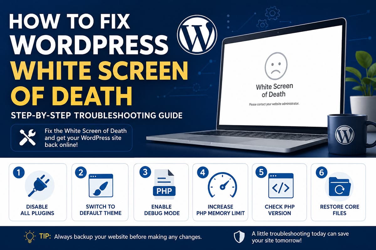 WordPress White Screen of Death: How to Fix It Fast