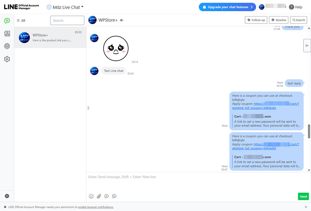 WordPress live chat plugin settings with custom PNG chat launcher image, widget title, launcher text, image size, and mobile chat button options