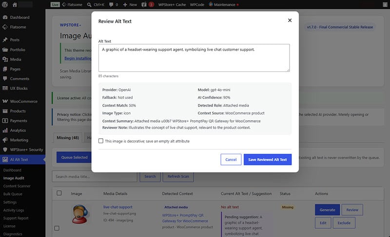 AI Suggestion Review