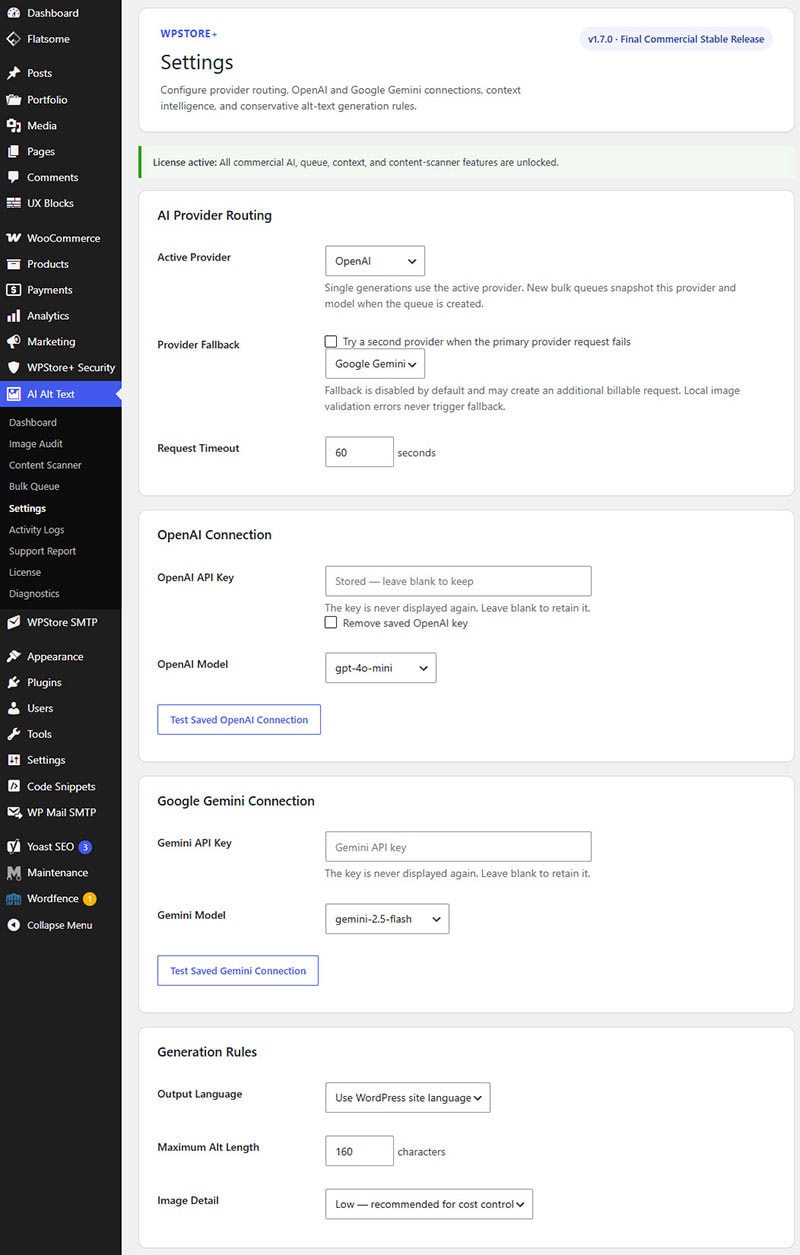 Cost Protection Settings