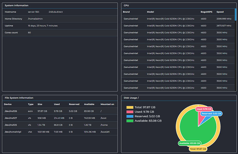 Checklist for reviewing recent WordPress migrations, database changes, backups, storage limits, and server resource usage