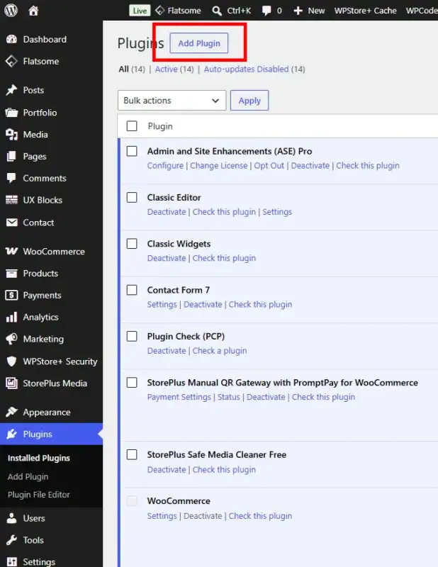 If you previously encountered the Destination Folder Already Exists error, navigate to the plugins page in the WordPress admin panel to safely attempt uploading the fresh plugin file again now.
