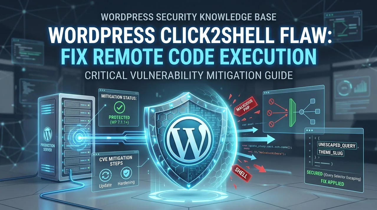 WordPress Click2Shell Flaw: Comprehensive Mitigation and Security Guide
