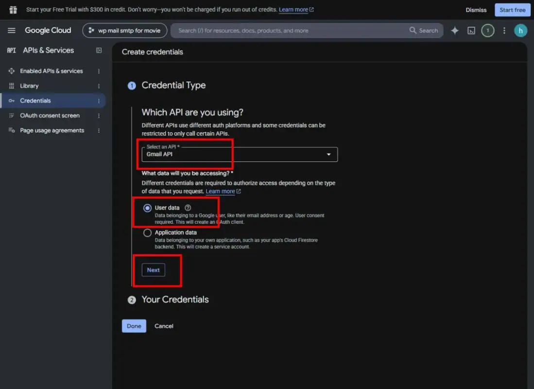 Configure the OAuth consent screen